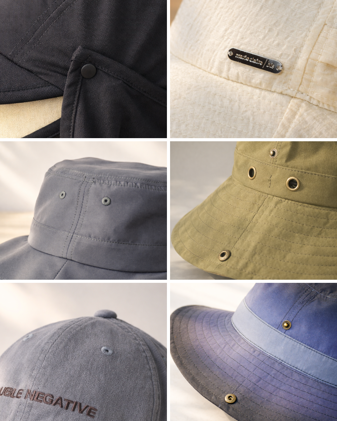 Eyelet and Button Cap Details